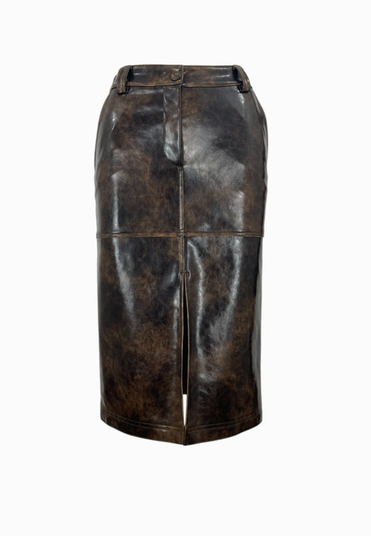 PATRIZIA PEPE Gonna Marrone 8G0463E064