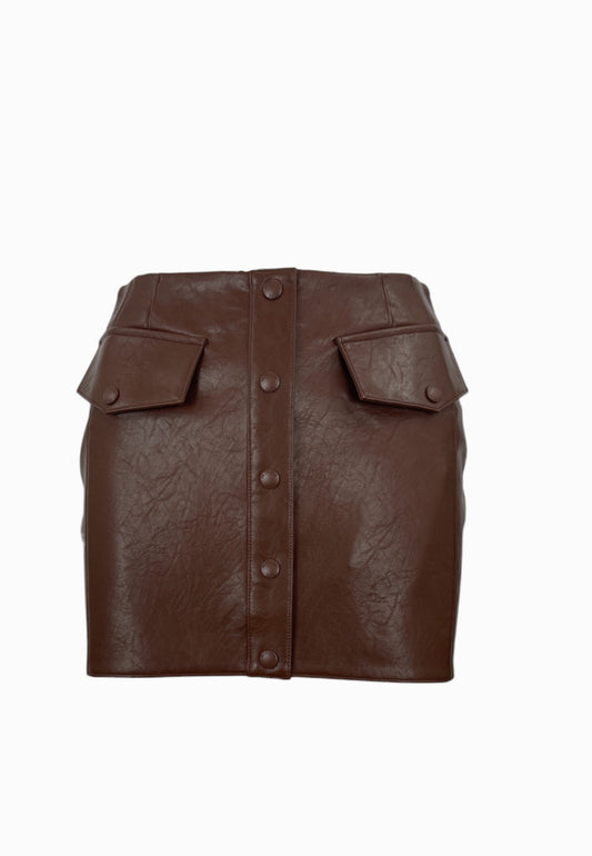 PATRIZIA PEPE Gonna Marrone 8G0488E070