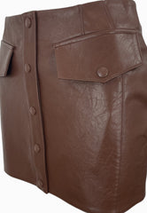 PATRIZIA PEPE Gonna Marrone 8G0488E070