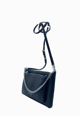 MICHEAL KORS BORSA TRACOLLA NERO-ARGENTO