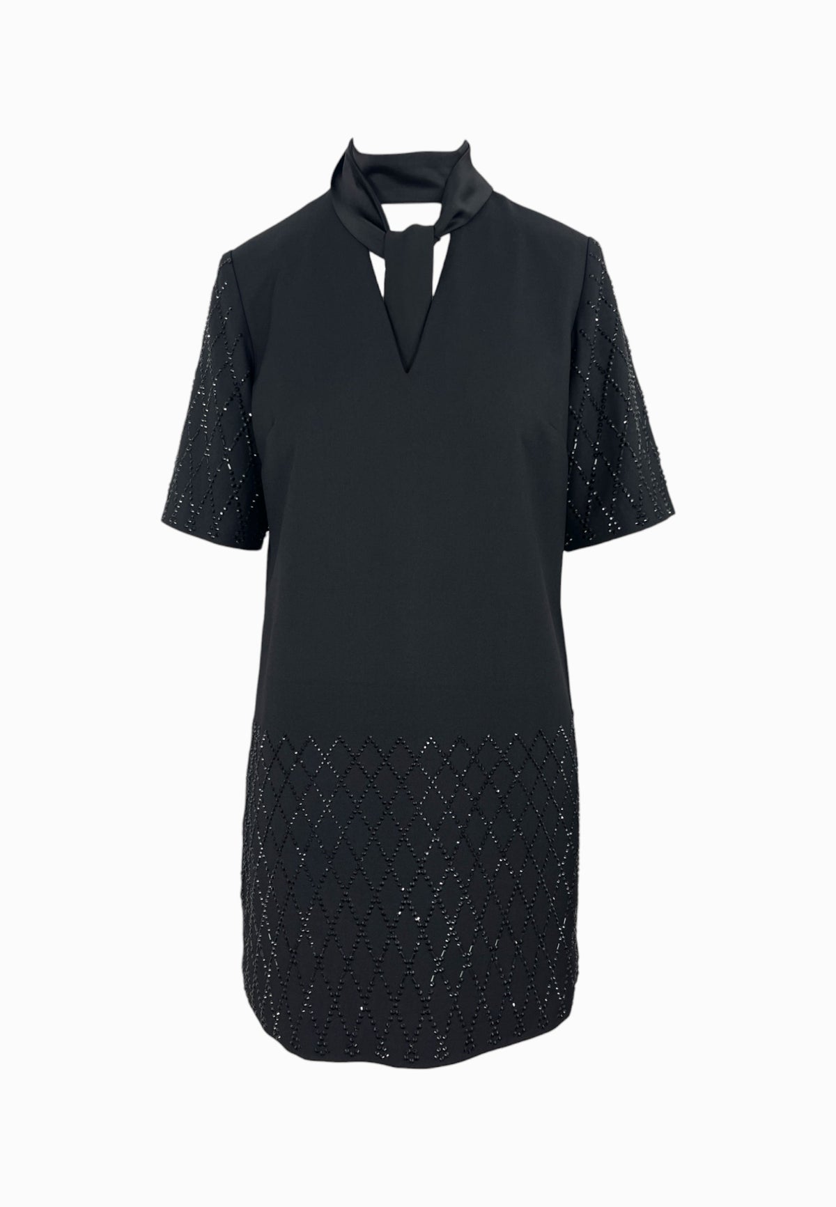 PINKO LIPOGRAMMA ABITO NERO STRASS 105523A2PO Z99