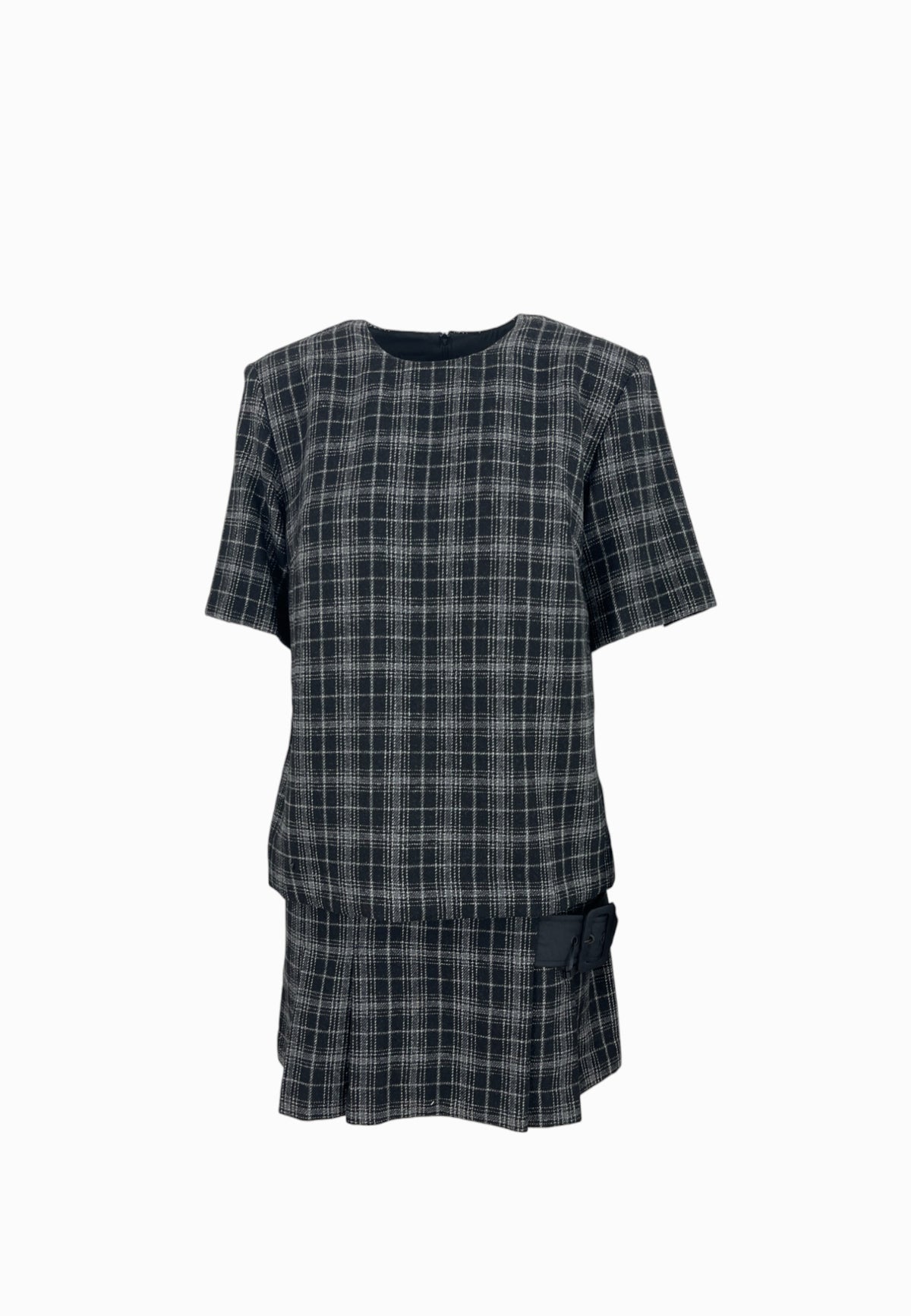 PINKO ALETA ABITO CHECK MULTI NERO 106146A36M ZC8