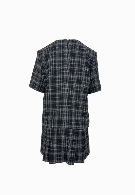 PINKO ALETA ABITO CHECK MULTI NERO 106146A36M ZC8