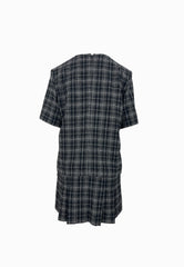 PINKO ALETA ABITO CHECK MULTI NERO 106146A36M ZC8