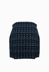 LIU-JO GONNA MAGLIA NERA-ARGENTO