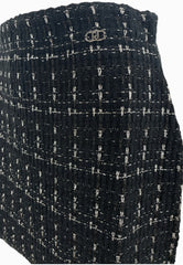 LIU-JO GONNA MAGLIA NERA-ARGENTO