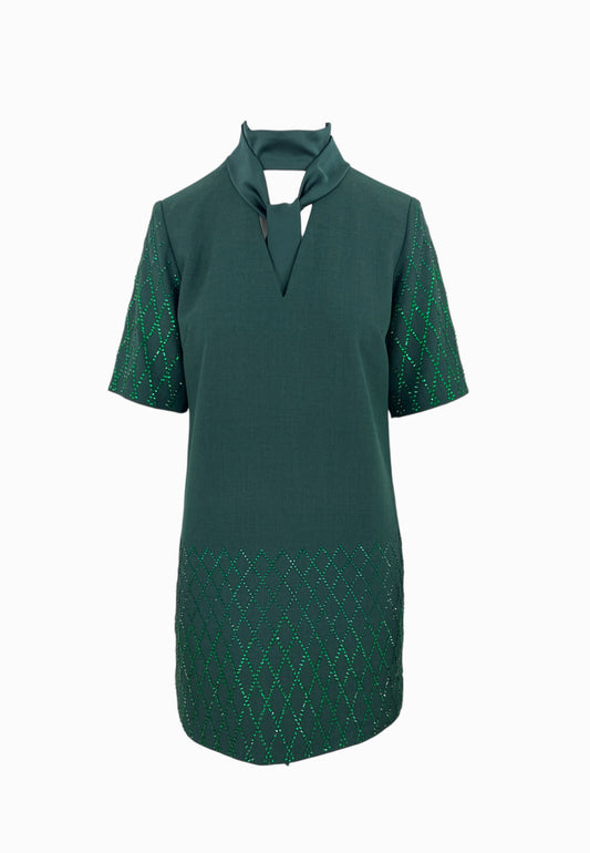 PINKO Abito Poly LIPOGRAMMA Verde 105523A2PO
