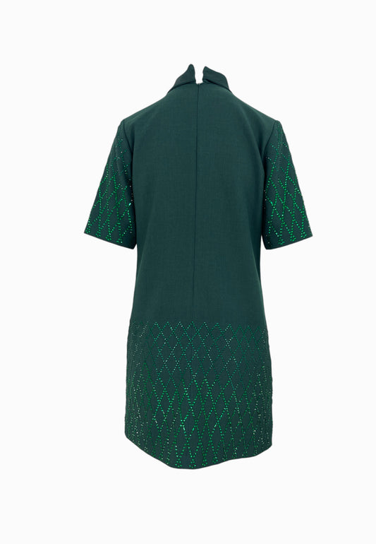 PINKO Abito Poly LIPOGRAMMA Verde 105523A2PO