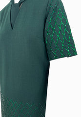 PINKO Abito Poly LIPOGRAMMA Verde 105523A2PO