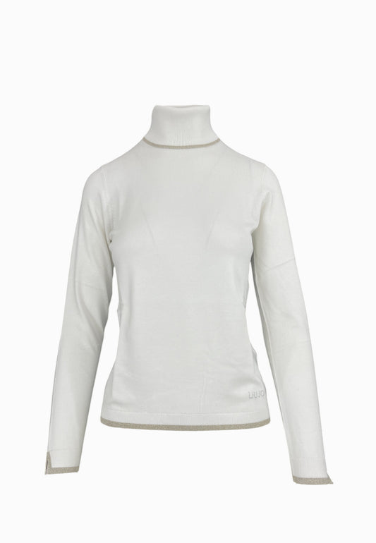 LIU-JO MAGLIA DOLCEVITA BIANCO