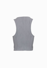 PATRIZIA PEPE GILET GRAY MELANGE