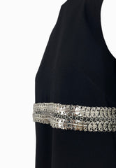 PINKO AMALUR ABITO CREPE NERO