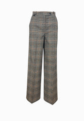 PINKO BLANCA PANTALONE CHECK MARRONE