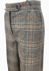 PINKO BLANCA PANTALONE CHECK MARRONE