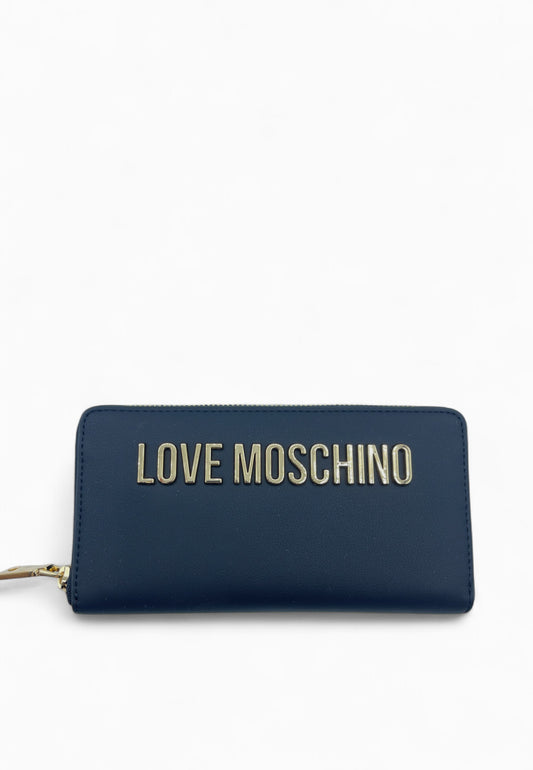 LOVE MOSCHINO PORTAFOGLIO NERO GALV. ORO