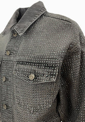 LIU-JO GIUBBINO FULL STRASS GRIGIO