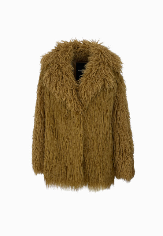 PATRIZIA PEPE ECOPELLICCIA MONGOLIA URBAN BEIGE