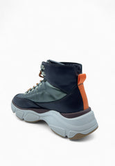 LOVE MOSCHINO SNEAKER TRACCHING MULTI MARRONE