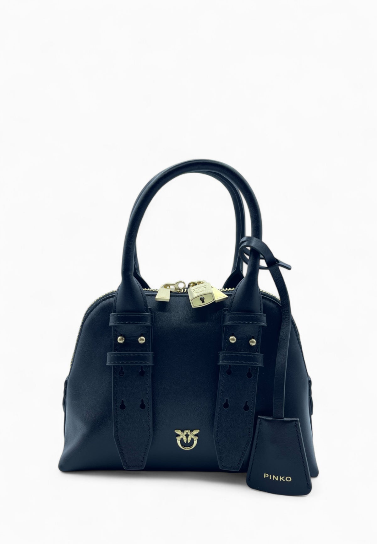 PINKO BOWLING BAG ZIP MINI  BORSA NERO