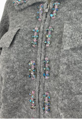 PINKO LADY GIACCA CONFORT WOOL GRIGIO