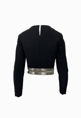 PINKO YANIRA TOP CREPE NERO