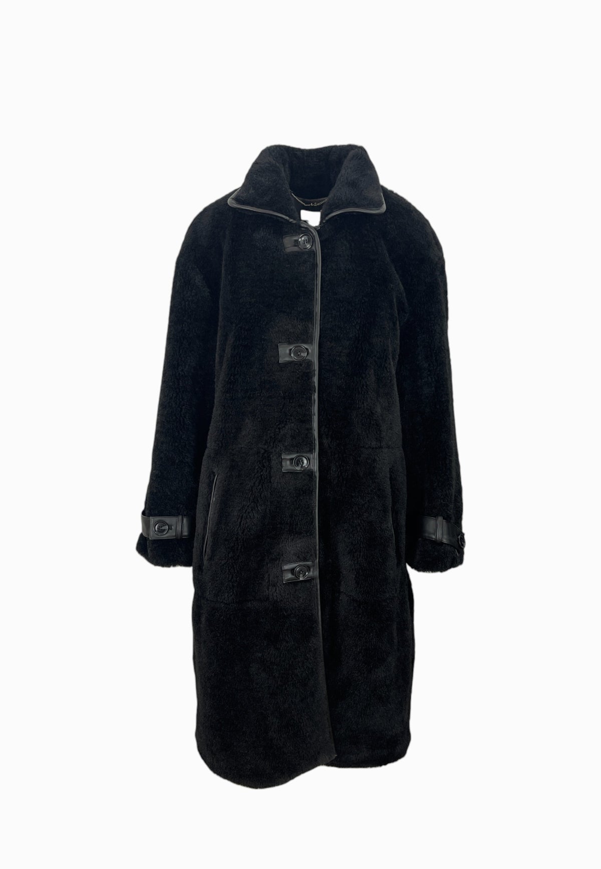 LIU-JO CAPPOTTO TEDDY NERO