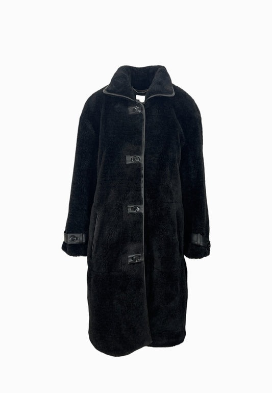 LIU-JO CAPPOTTO TEDDY NERO