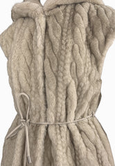 LIU-JO GILET ECOPELLICCIA NATURALE