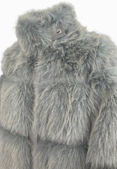 PATRIZIA PEPE ECOPELLICCIA GRAY MELANGE