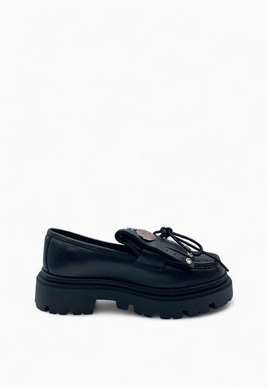 JOHN RICMOND MOCASSINO CON STRASS NERO