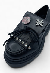 JOHN RICMOND MOCASSINO CON STRASS NERO