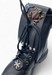 JOHN RICHMOND ANFIBIO CON STRASS NERO