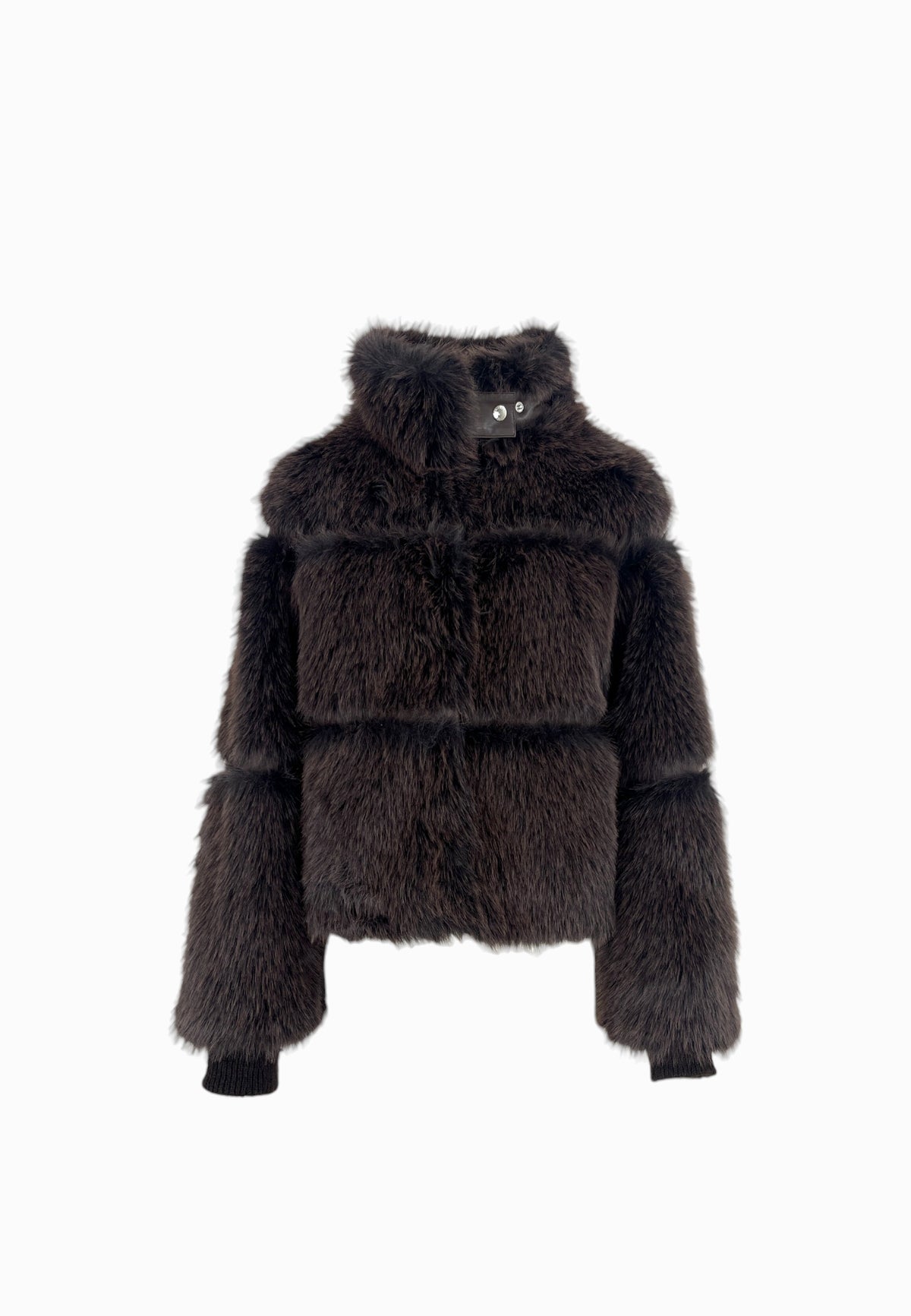 PATRIZIA PEPE ECOPELLICCIA CORTO CIOCCOLATO