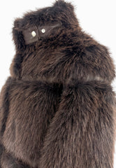 PATRIZIA PEPE ECOPELLICCIA CORTO CIOCCOLATO