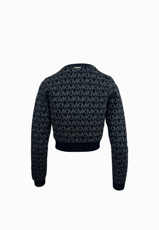 MICHEAL KORS CARDIGAN LOGO NERO-LURX