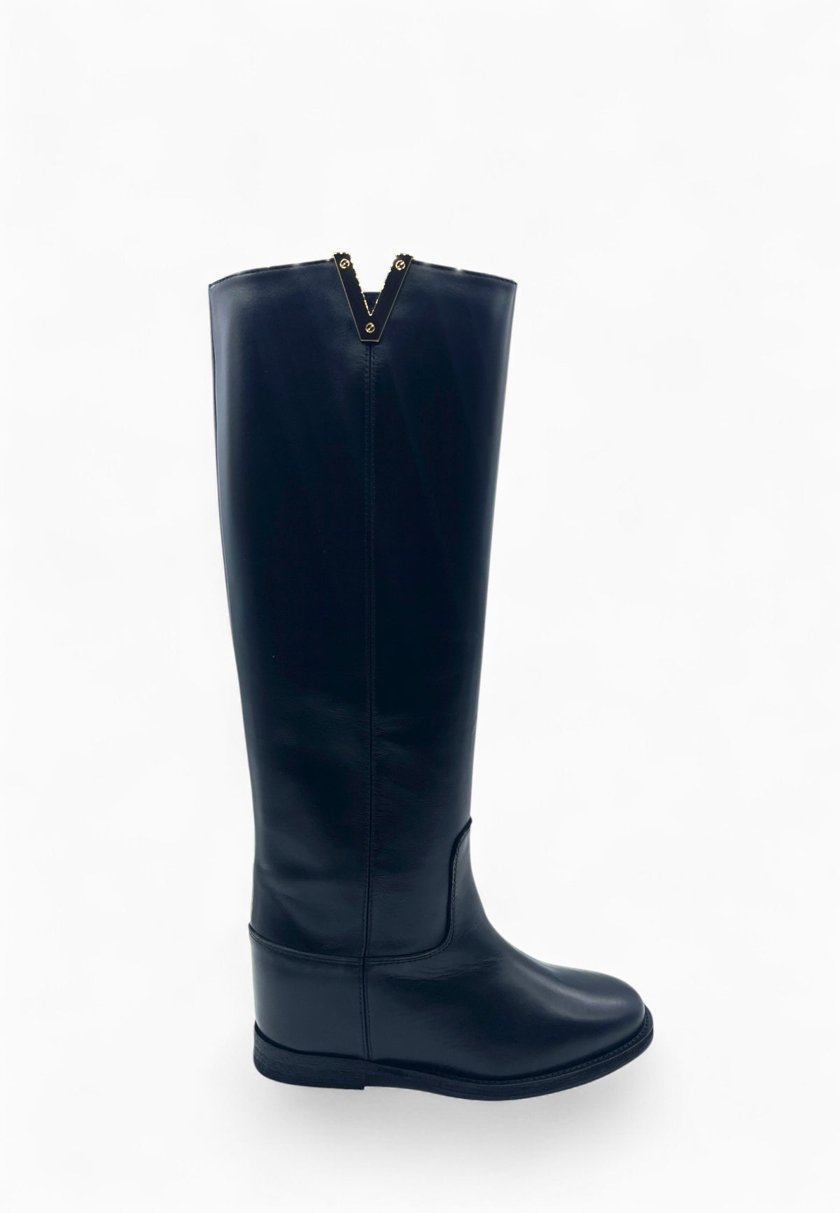 VIA ROMA 15 STIVALE V NERO-ORO