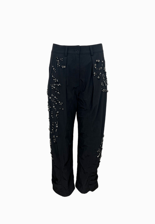 PINKO PAVLOVA PANTALONE TESSUTO TECNICO NERO