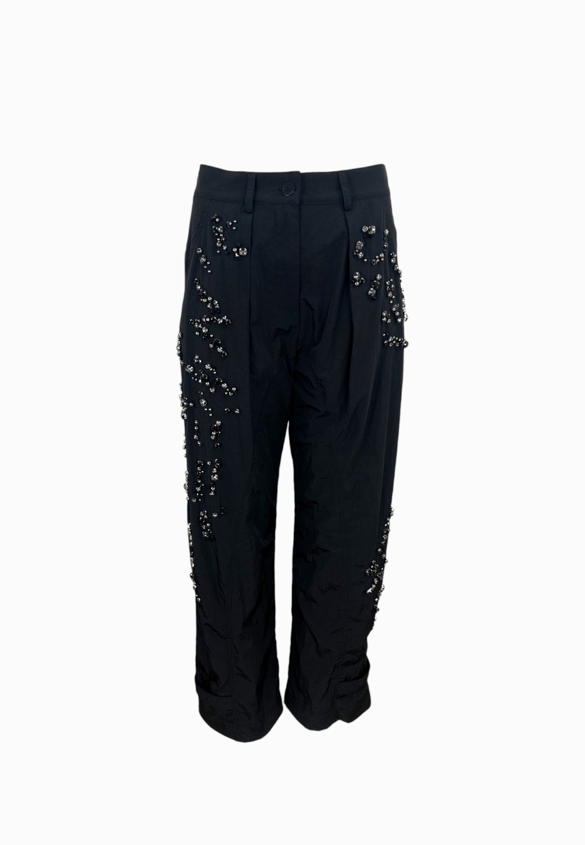 PINKO PAVLOVA PANTALONE TESSUTO TECNICO NERO