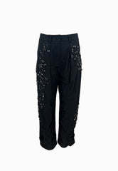 PINKO PAVLOVA PANTALONE TESSUTO TECNICO NERO