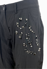 PINKO PAVLOVA PANTALONE TESSUTO TECNICO NERO