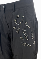 PINKO PAVLOVA PANTALONE TESSUTO TECNICO NERO