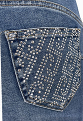 LIU-JO JEANS FLARE CROPPED BLUE