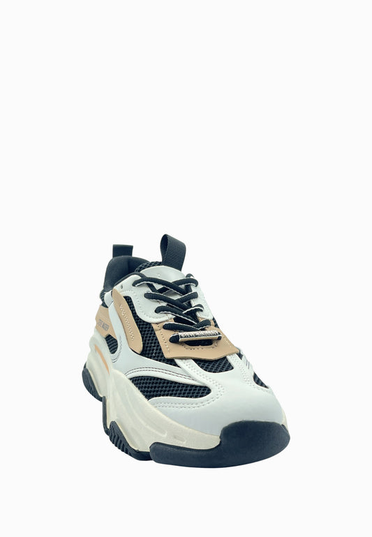 STEVE MADDEN POSSESSION SNEAKER BLACK TAN