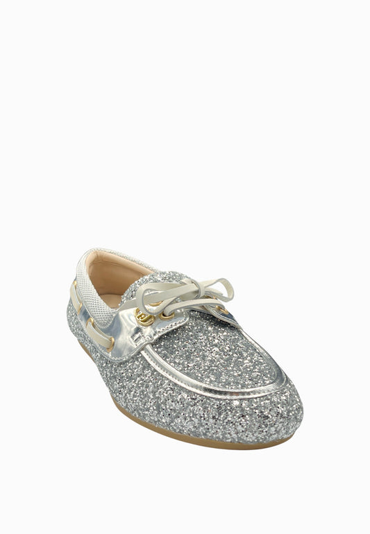 LIU-JO SKIPPER 01 MOCASSINO SILVER