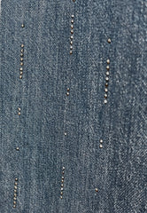 LIU-JO JEANS FLARE FULL STRASS BLUE