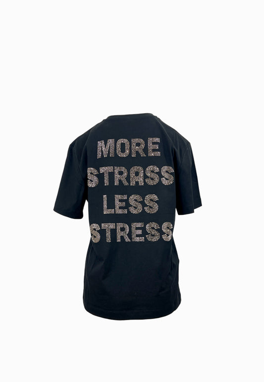 PINKO STRPITOSO T-SHIRT LOGO NERO