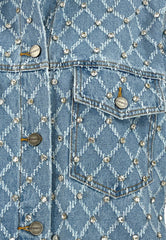 PINKO PIFFERAIOOVERSHIRT DENIM BLUE