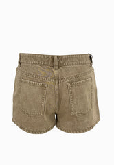 PINKO SCAPIGLIATA SHORT DENIM BROWN