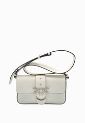 PINKO LOVE ONE MINI SLOUCHY BORSA BIANCO