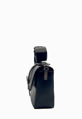 PINKO LOVE ONE CLASSIC SLOUCHY BORSA NERO ARGENTO